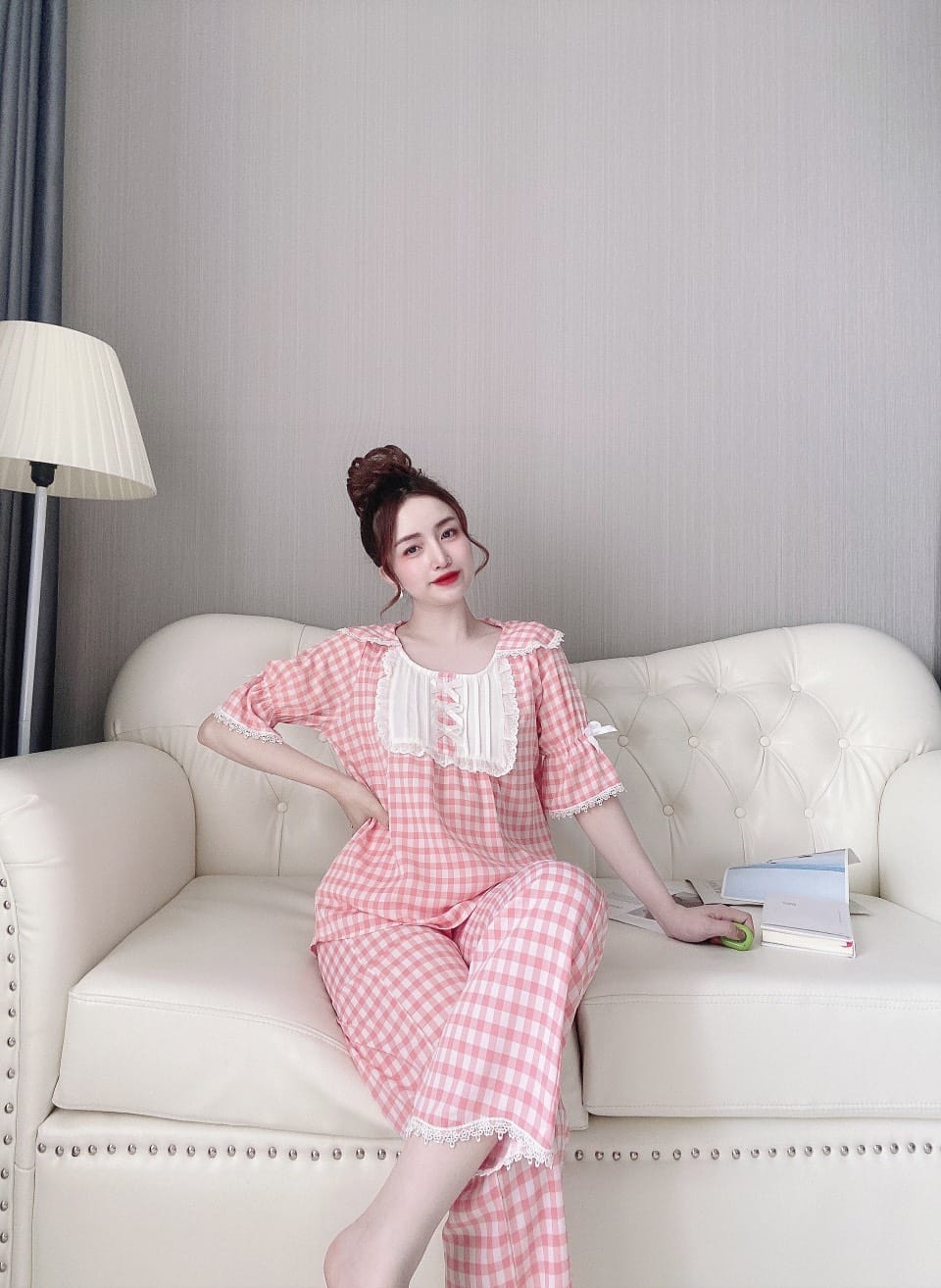Đồ Bộ Lụa Mango Cao Cấp Siêu Thời Trang( dưới 65kg) - Mẫu mặc sp thật