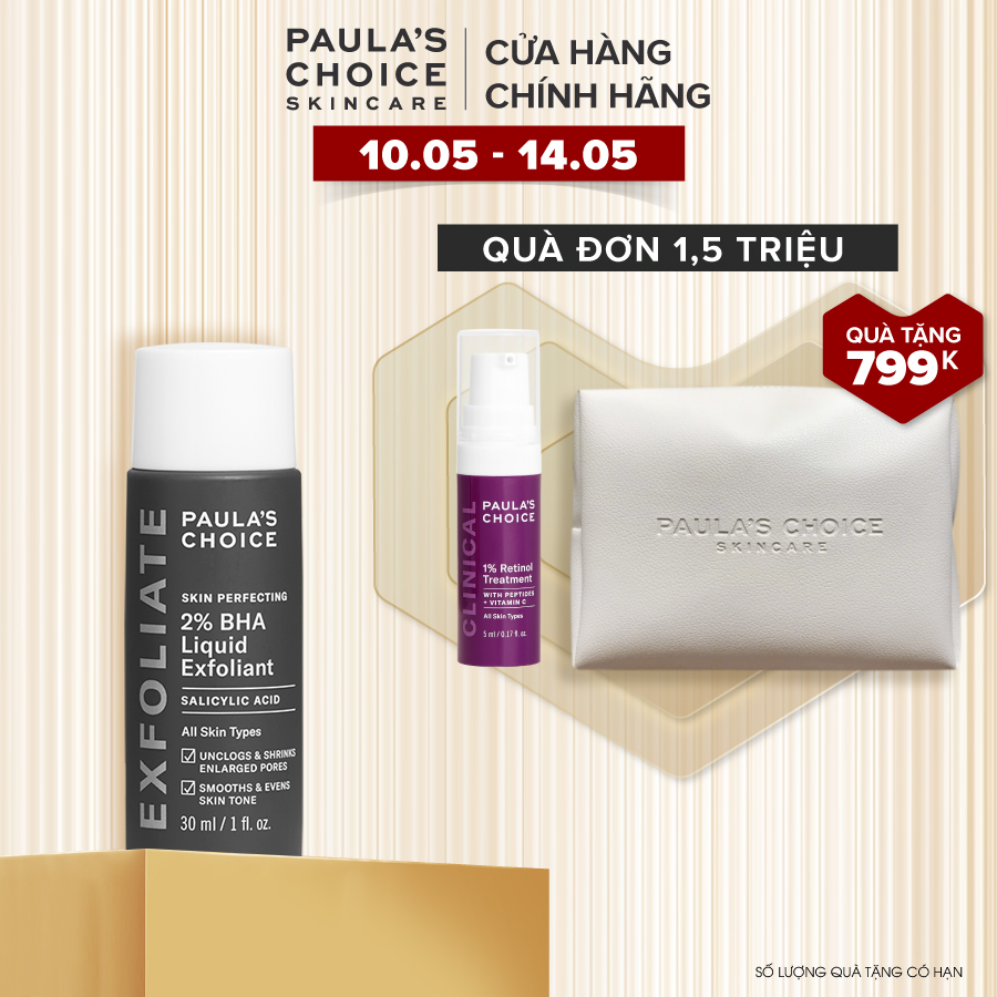 Dung dịch loại bỏ tế bào chết Paula’s Choice Skin Perfecting 2% BHA Liquid Exfoliant 30 ml
