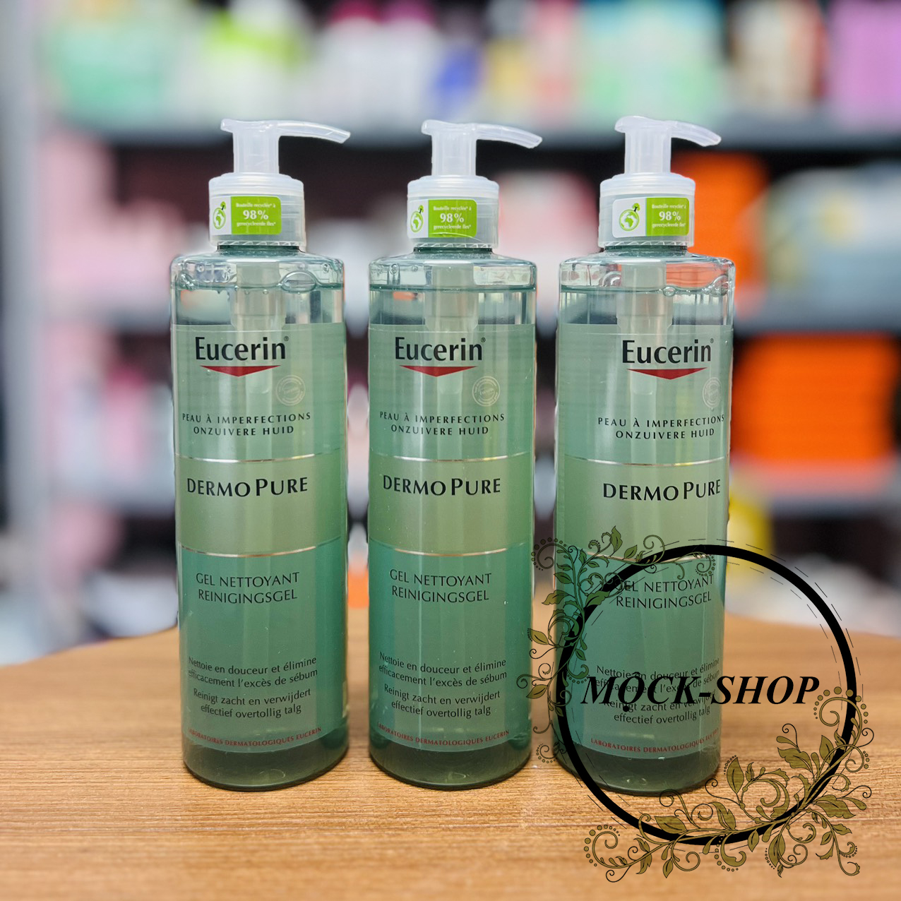Sữa rửa mặt cho da mụn Eucerin Dermo Pure Gel 400 ml của Pháp