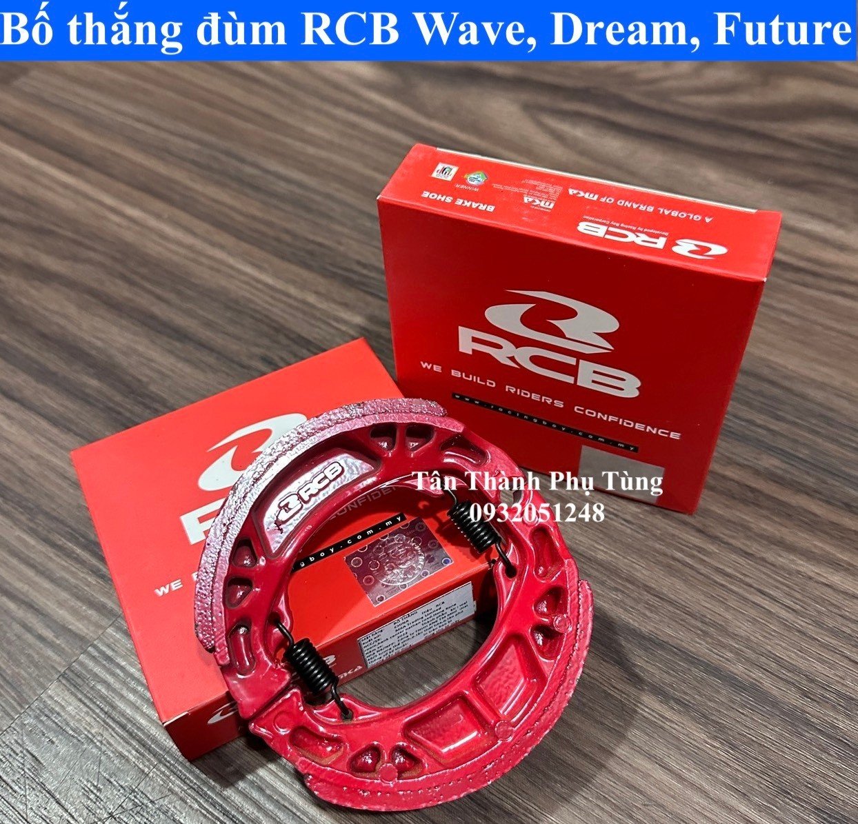 Bố thắng đùm sau RCB chính hãng : Wave , Dream, Future phutungxe