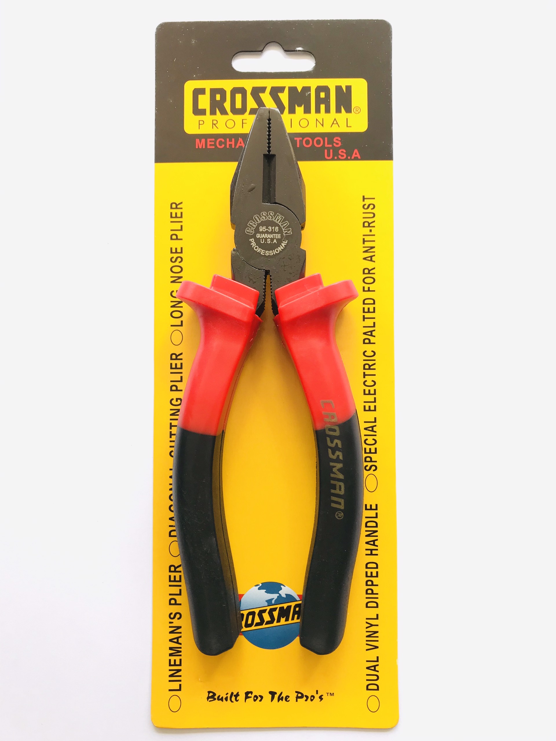 Kìm điện 6 đen đỏ SRT CROSSMAN