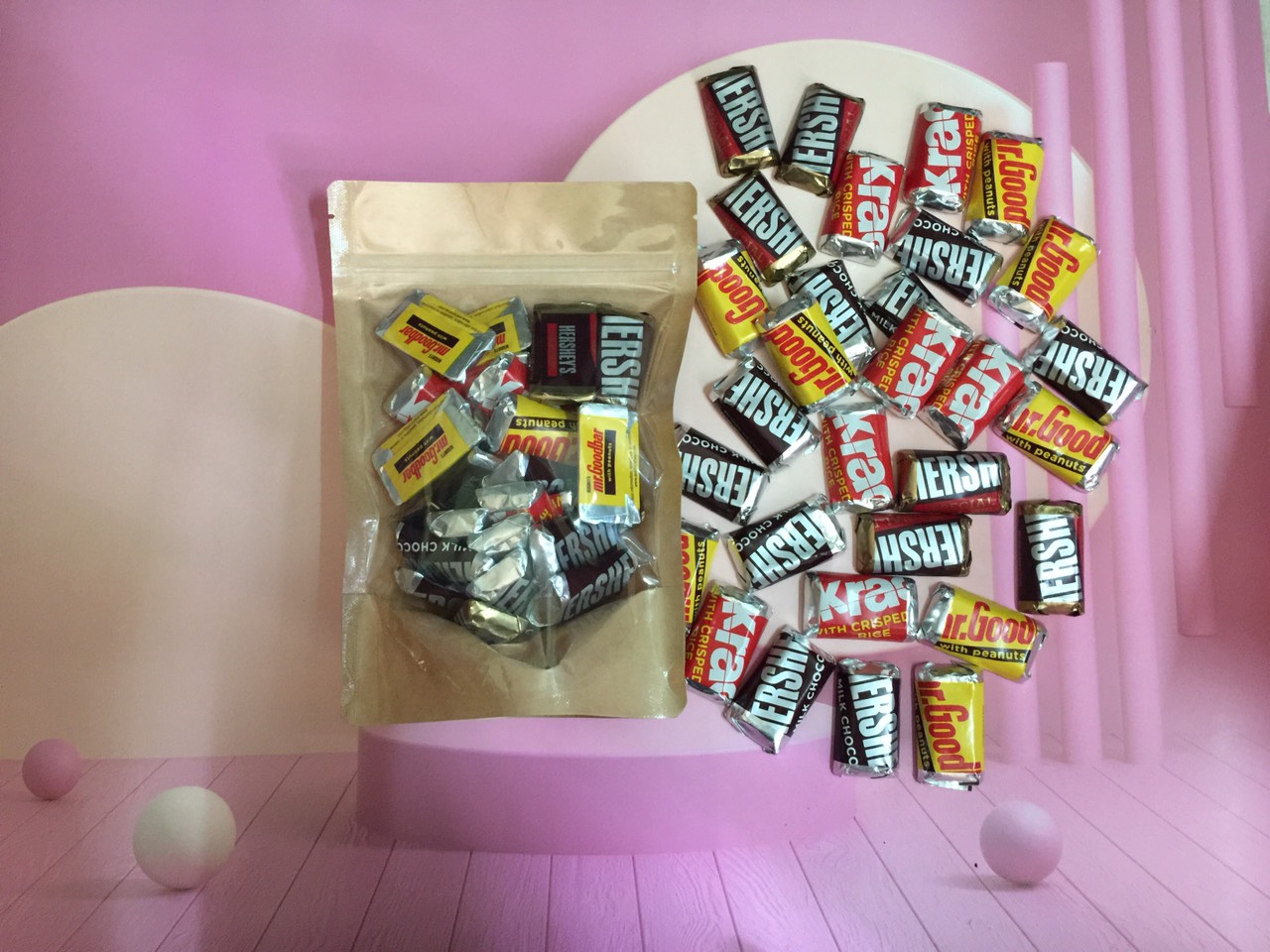 [FREESHIP MAX] Kẹo Chocolate Hersheys Miniature (lẻ 30 viên)