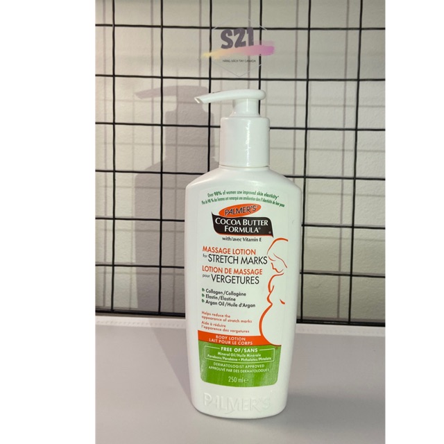 Lotion Dưỡng Thể Chống Rạn Cho Bà Bầu Palmer's Cocoa Butter Formula Masage Lotion Stretch Marks 250ml