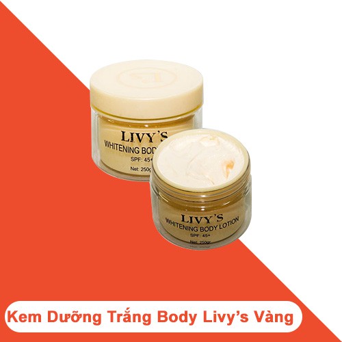 KEM TRẮNG DA BODY LIVY VÀNG