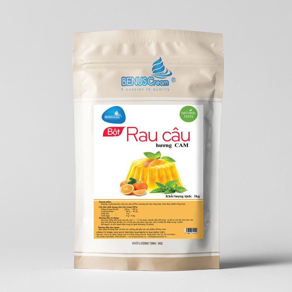 Bột Rau Câu Pha Sẵn BENUSCream - 1kg/ Túi