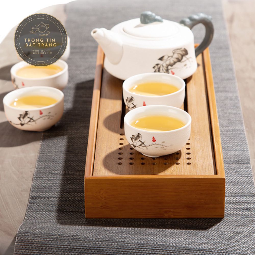 Khay Trà Đạo Chất Liệu Tre Cao Cấp
