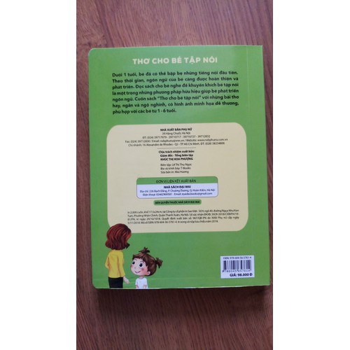 Thơ Cho Bé Tập Nói