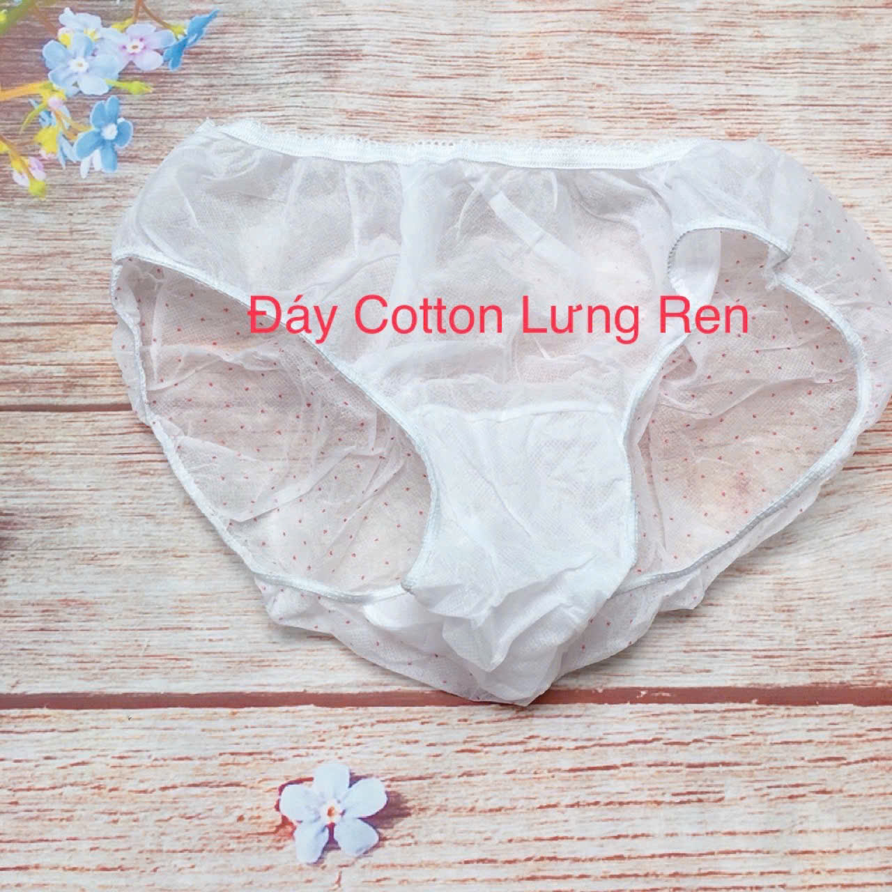 Quần Lót Giấy MAMA sử dụng 1 lần 1 gói 5 chiếc (MSP: Đáy Cotton Lưng Ren - 2lớp đáy)