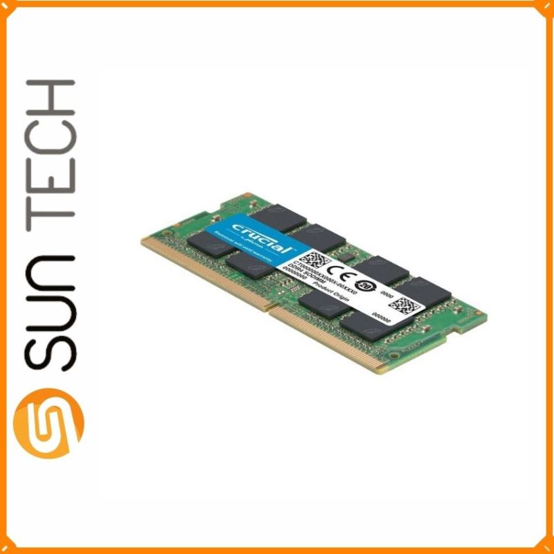 [Freeship] Bộ nhớ trong máy tính xách tay Crucial 16GB DDR4 bus 3200 -Sun Tech- SUN216 Sản Phẩm Chính Hãng, Điện Năng tiêu Thụ Thấp, Tốc Độ Nhanh, Dung Lượng 16G, Bảo Hành Chính Hãng 36 Tháng