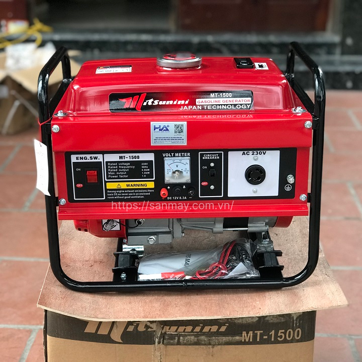 Máy Phát Điện Chạy Xăng 1Kw Mitsunini MT-1500