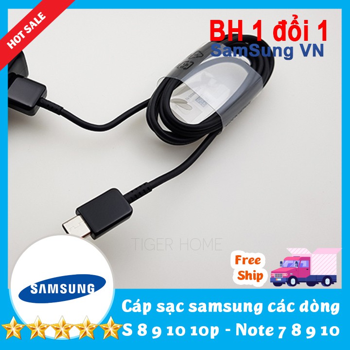 Cáp sạc nhanh USB Type CGalaxy S8, S8+,s9,s9+,s10,s10+,Note8,Note9 ZIn
