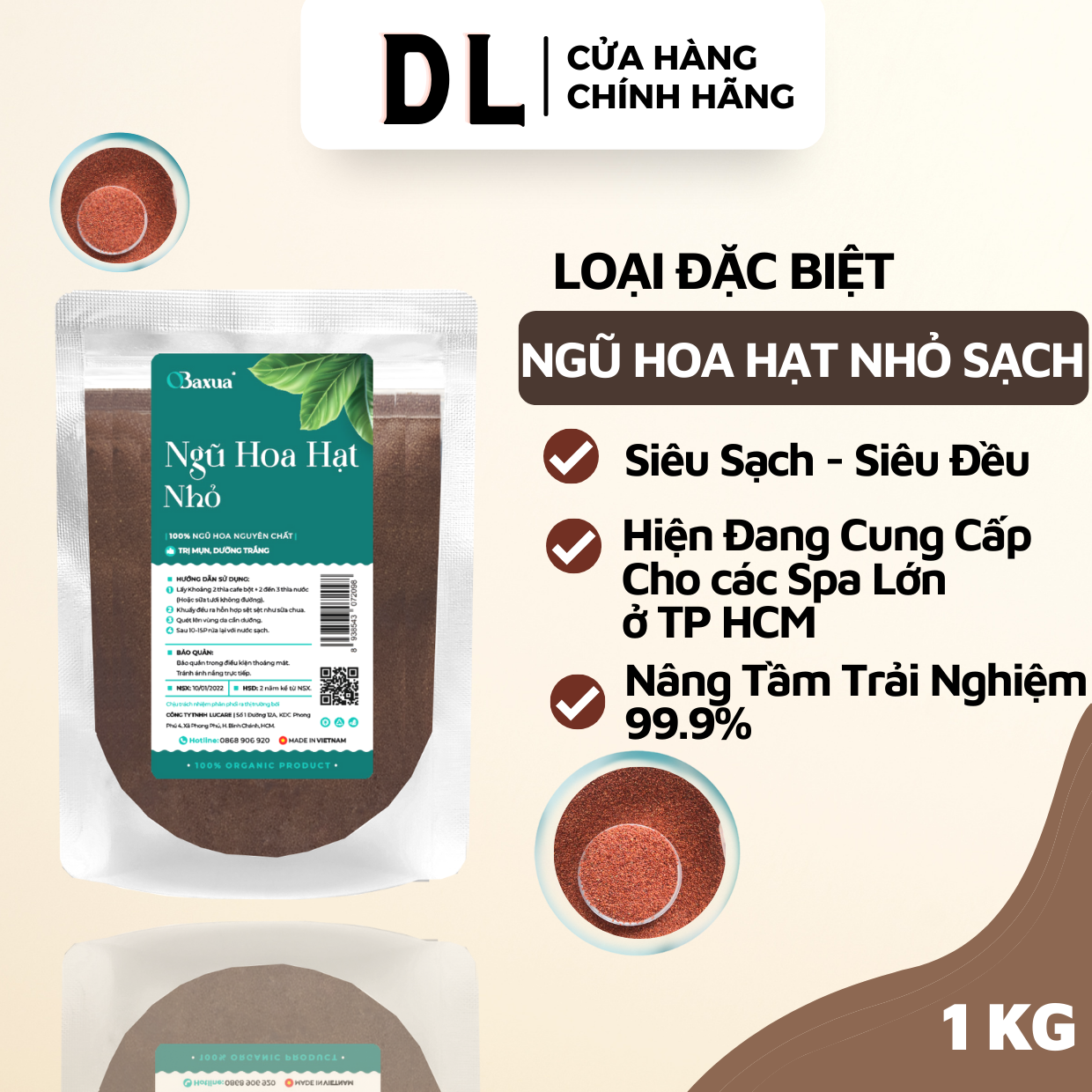 Hạt ngũ hoa Organic ( ngũ hoa hạt hạt đình lịch) - 500Gr, 1KG