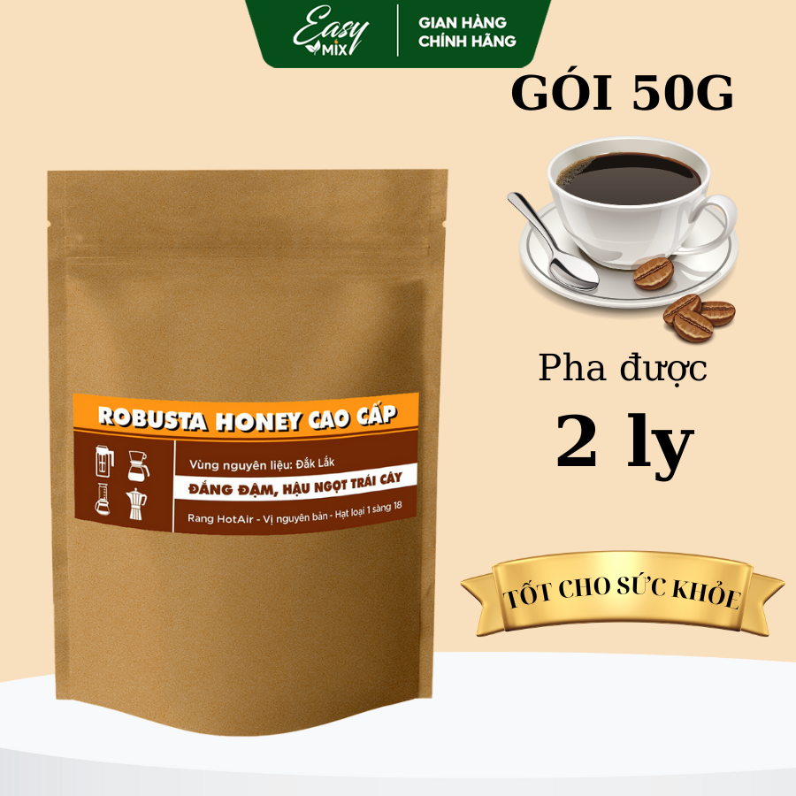 Mẫu Thử Cà Phê Rang Xay Nguyên Chất Cafe Pha Phin 50gr