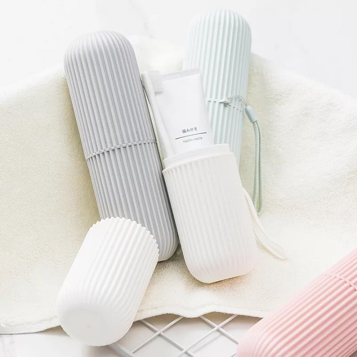 [HCM]Hộp Cốc Đựng Bàn Chải Đánh Răng Kem Đánh Răng Du Lịch