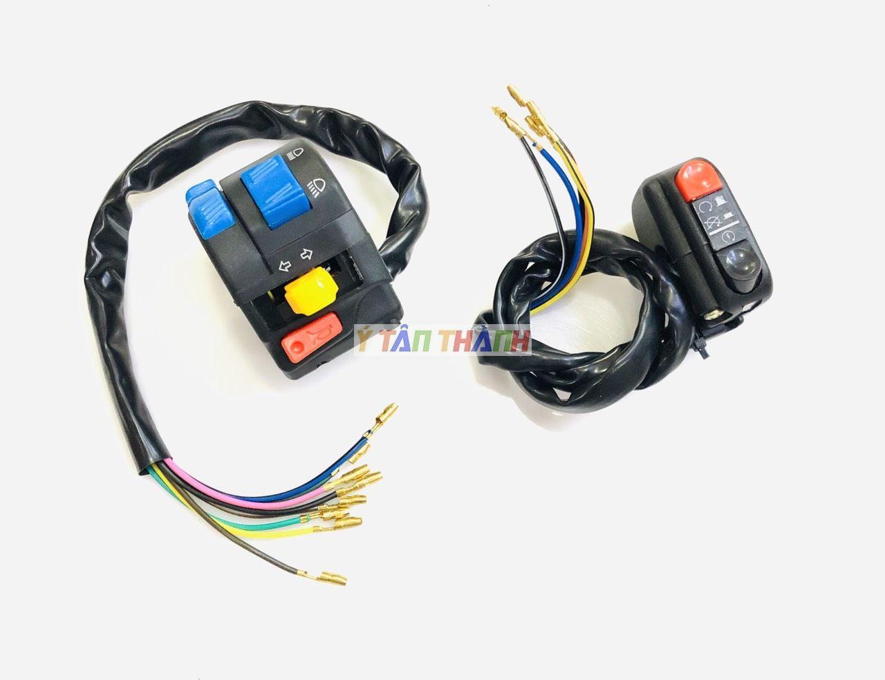 Cùm Công Tắc Fz Nút Xanh K4