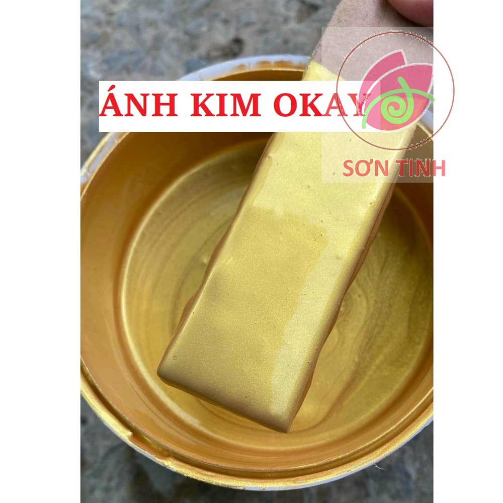 [SƠN CHẬU] Sơn nhũ vàng 24k Okay hệ nước