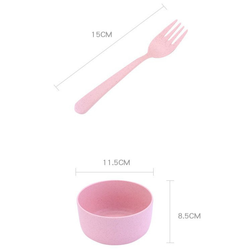 [FREESHIPMAX]Khay cơm lúa mạch 5 ngăn cao cấp có kèm chén đựng canh[BAMBOO HOUSE]