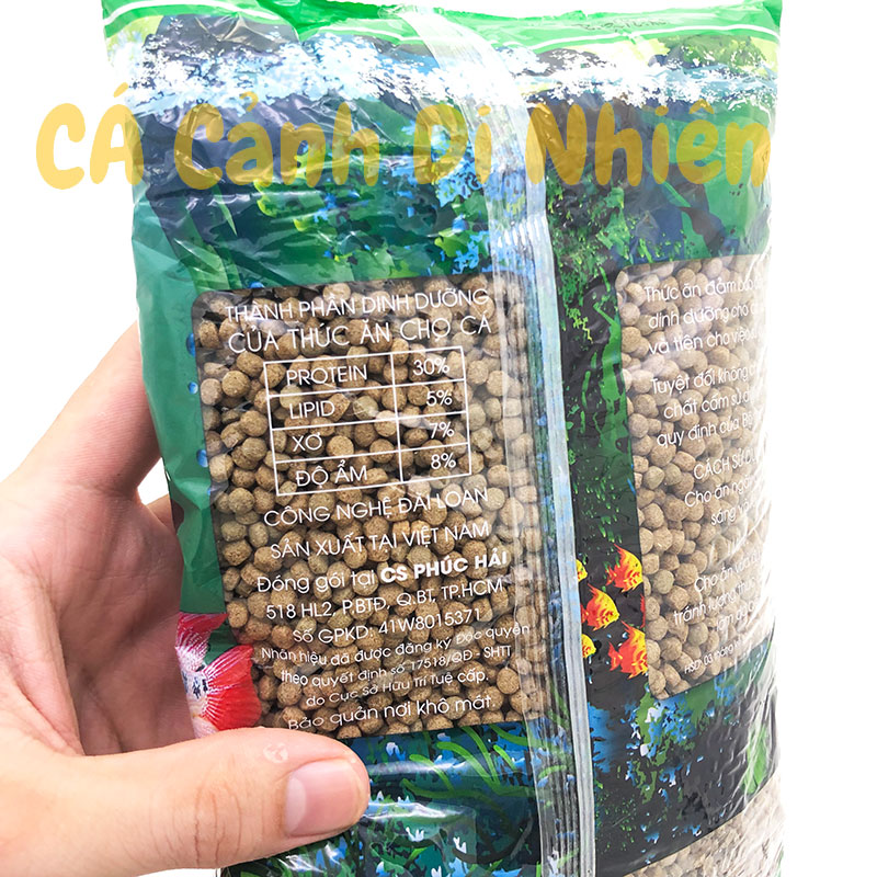Thức ăn cho cá cảnh ShangHai hạt TRUNG 500g