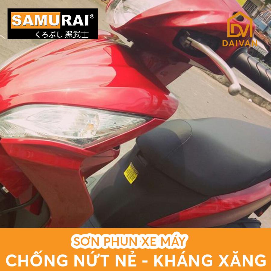 Chai sơn Samurai H138* màu đỏ R4L Honda