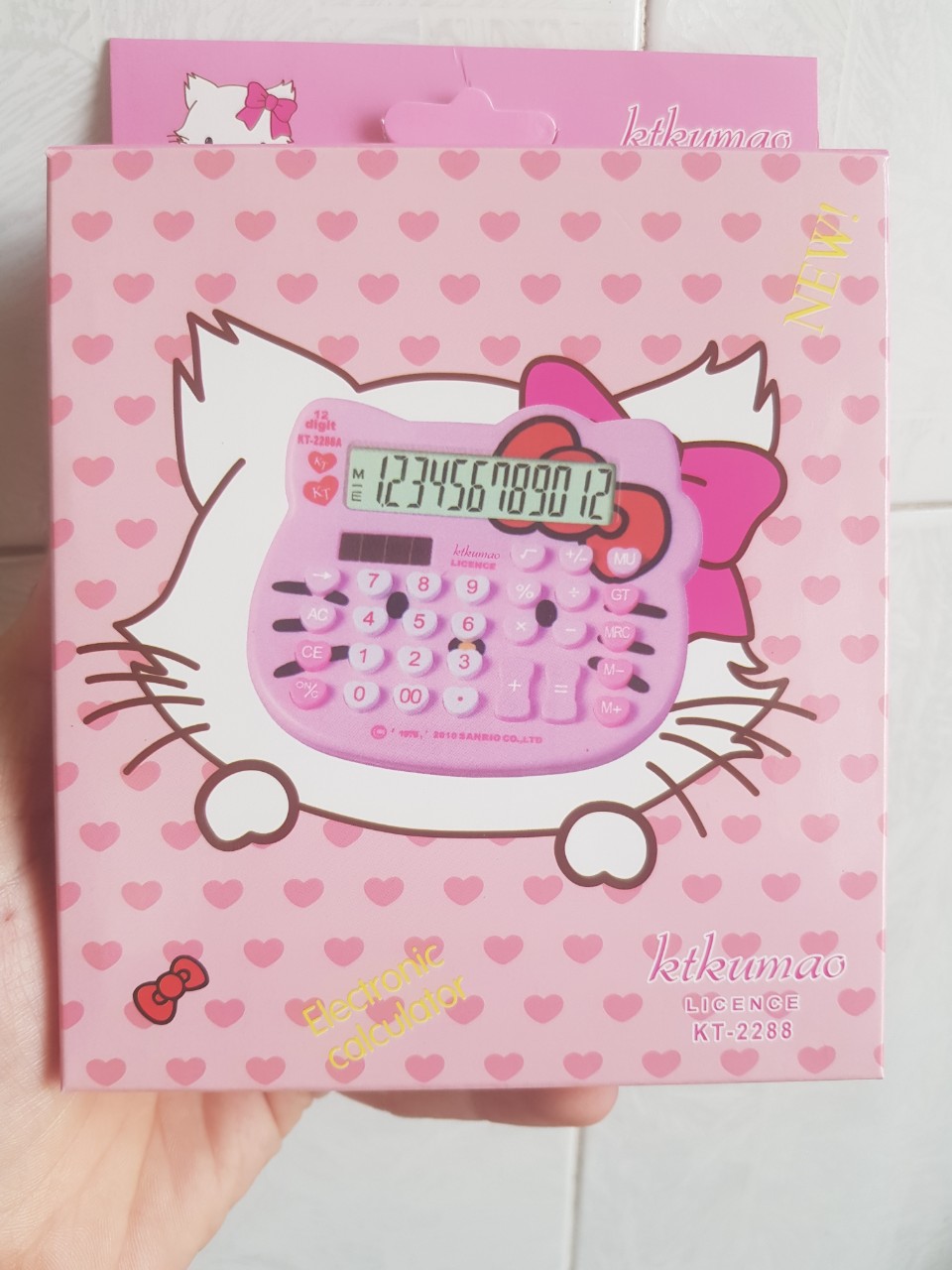 Máy tính 12 số Hello Kitty siêu cute