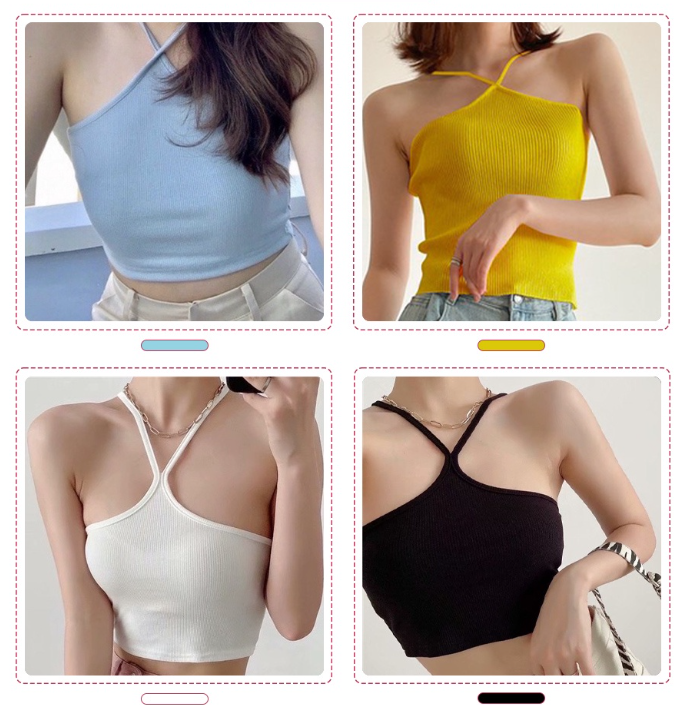 Áo croptop nữ ôm body thun tăm basic ulzzang Thời trang nữ NT