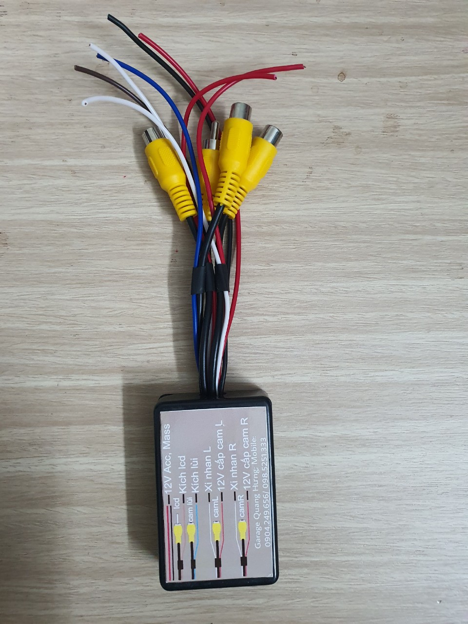 BỘ CHUYỂN ĐỔI TÍN HIỆU 02 CAMERA CẶP LỀ XE HƠI