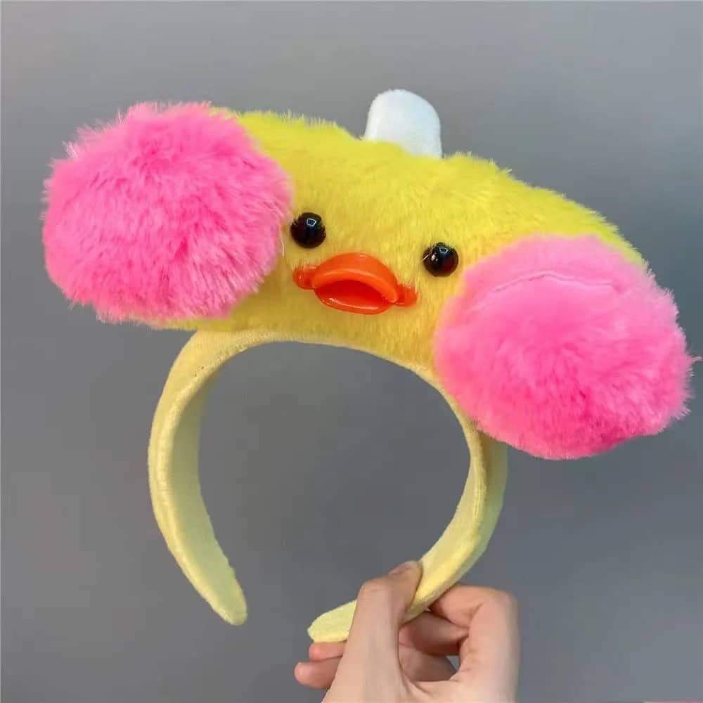 Băng Đô Cài Tóc Chú Vịt Má Hồng Siêu Cute