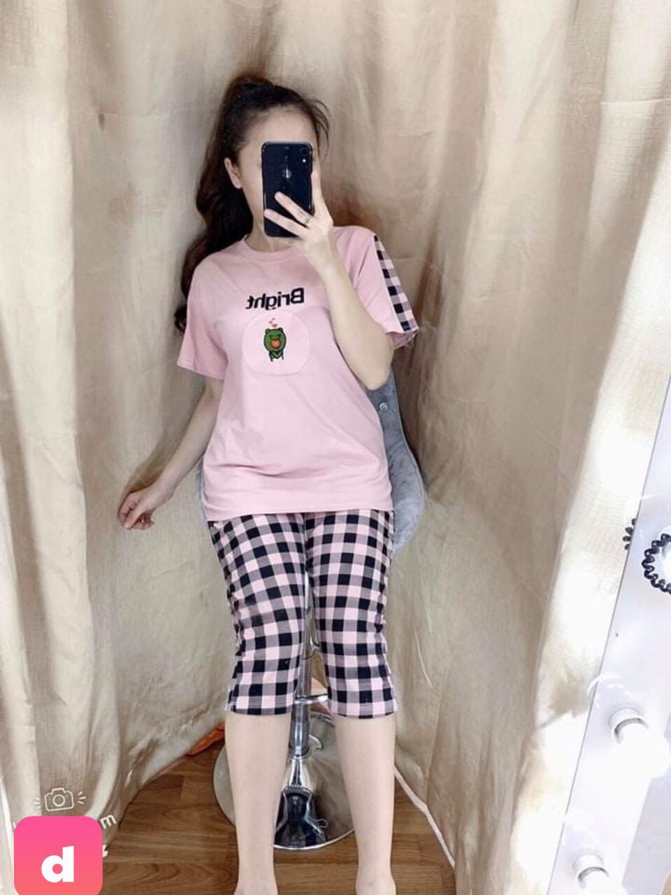 Set bộ lửng sọc cực hot siêu xinh cho chị em