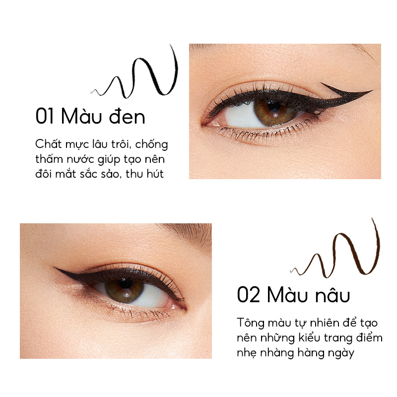 Perfect Diary Bút Kẻ Mắt Perfect Diary Eyeliner Siêu Mảnh Không Thấm Nước Lâu Trôi Nhanh Khô Dễ Sử Dụng (BY)