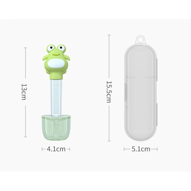 Dụng cụ cho bé uống thuốc có vạch chia hình ếch Ankids