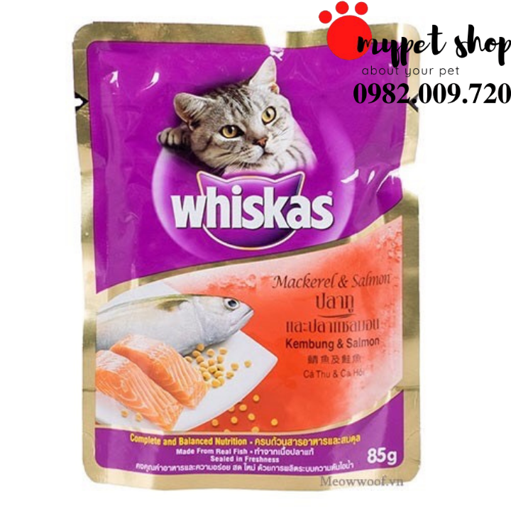 Pate cho mèo whiskas 85g