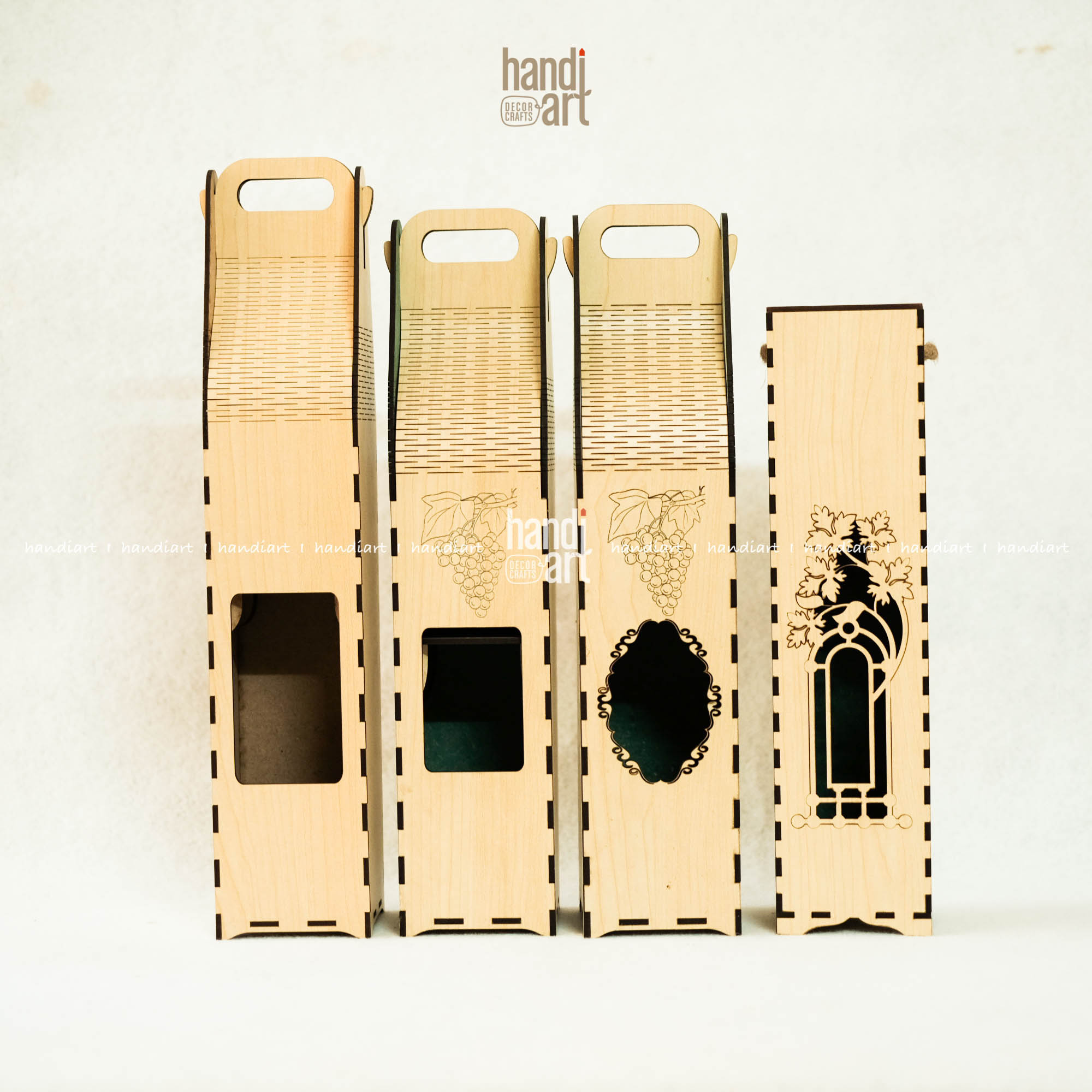Hộp gỗ đựng chai quà tặng tết