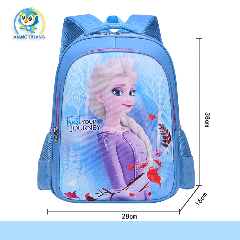[SIZE TO 40CM] Balo đi học cho bé gái cấp 1 từ lớp 2 đến lớp 5, cặp sách học sinh hình công chúa elsa, mèo kity cho trẻ tiểu học