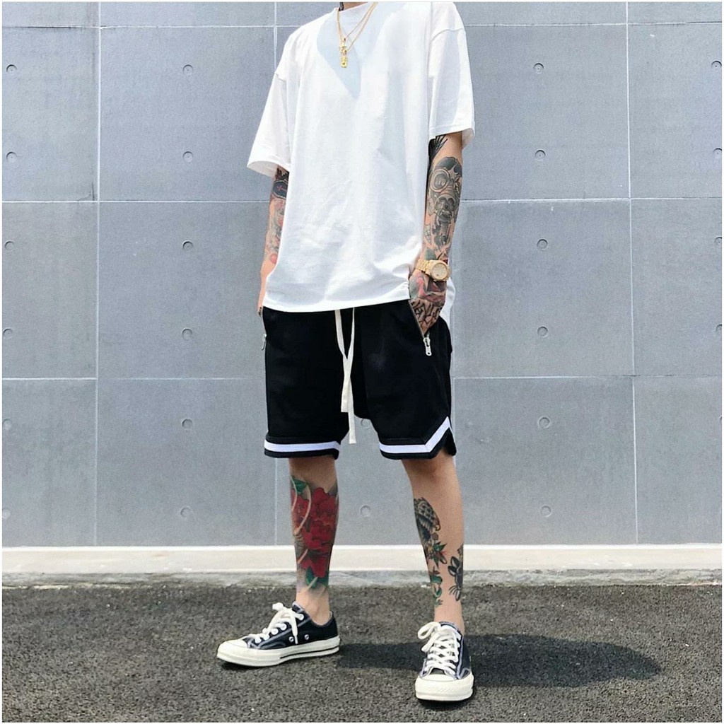 Quần Short V Black Unisex
