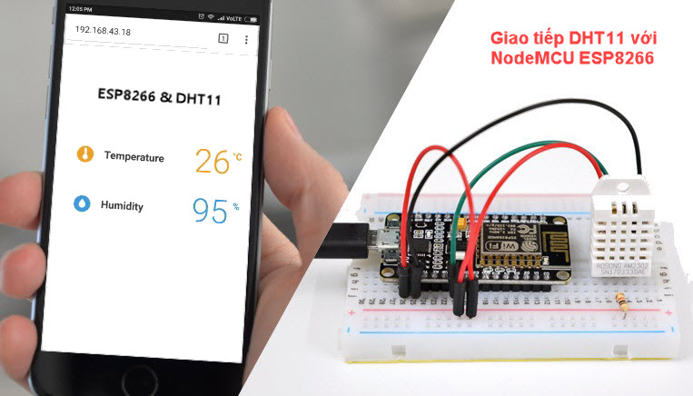 Module DHT11 - Cảm Biến Nhiệt Độ và Độ Ẩm cho Arduino, ESP8266 ESP32