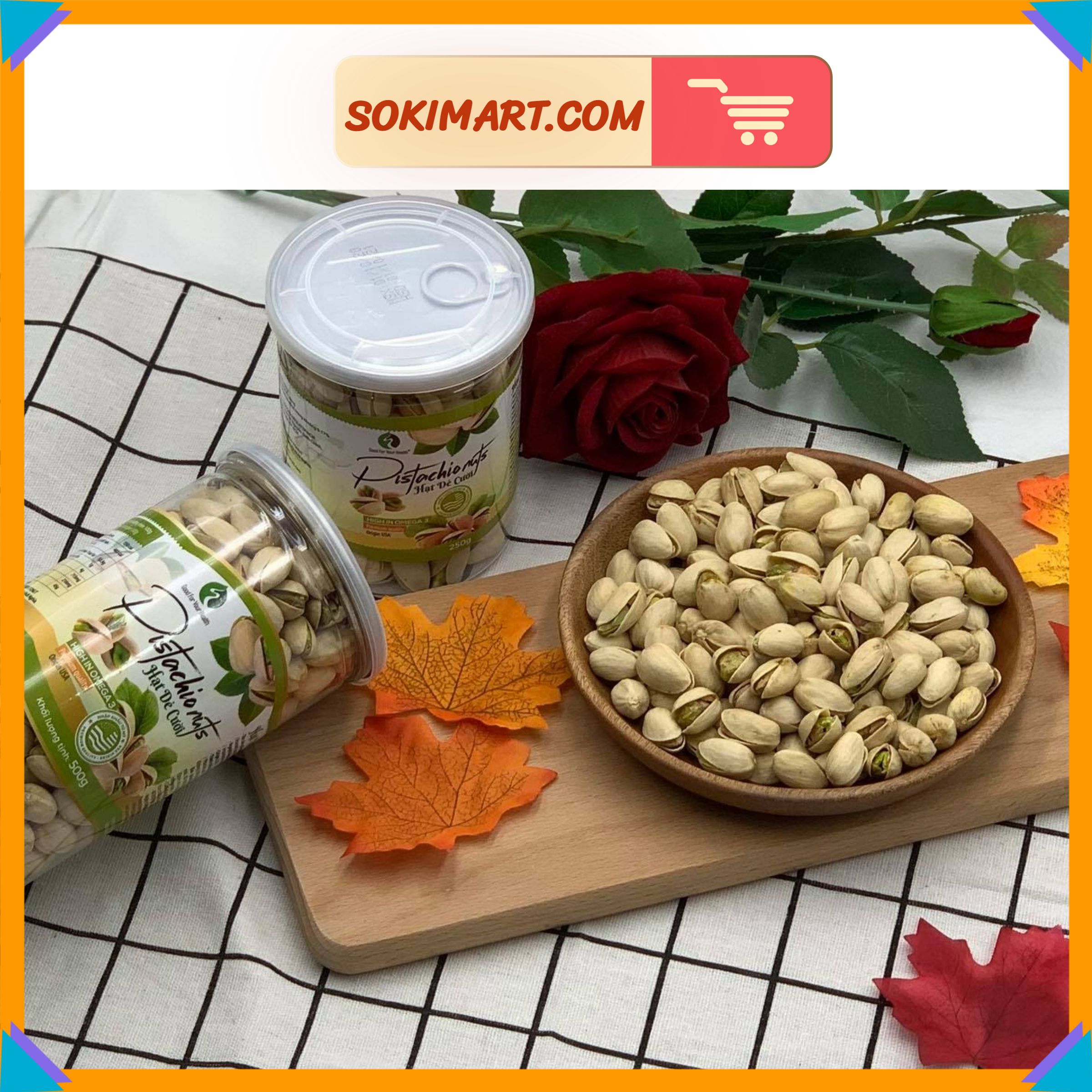 Hạt dẻ cười Mỹ ( ko tẩy trắng) - 500g