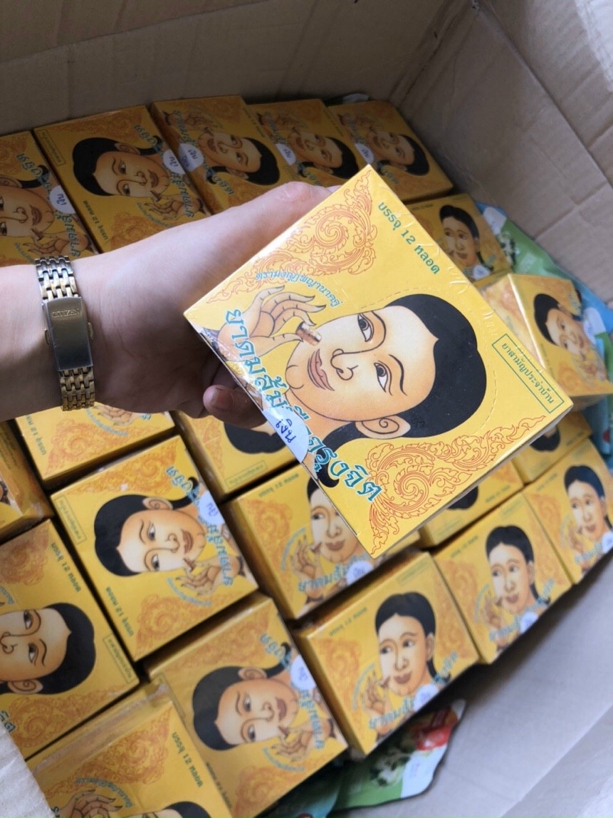 Ống Hít Xoang Bạc/Vàng Thảo Dược Thái Lan