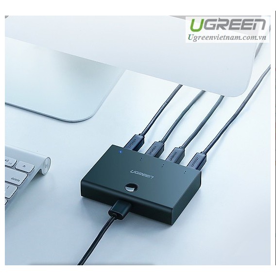 Bộ Chia Tín Hiệu USB 2.0 Cho 4 Máy Tính Cao Cấp Ugreen 30346