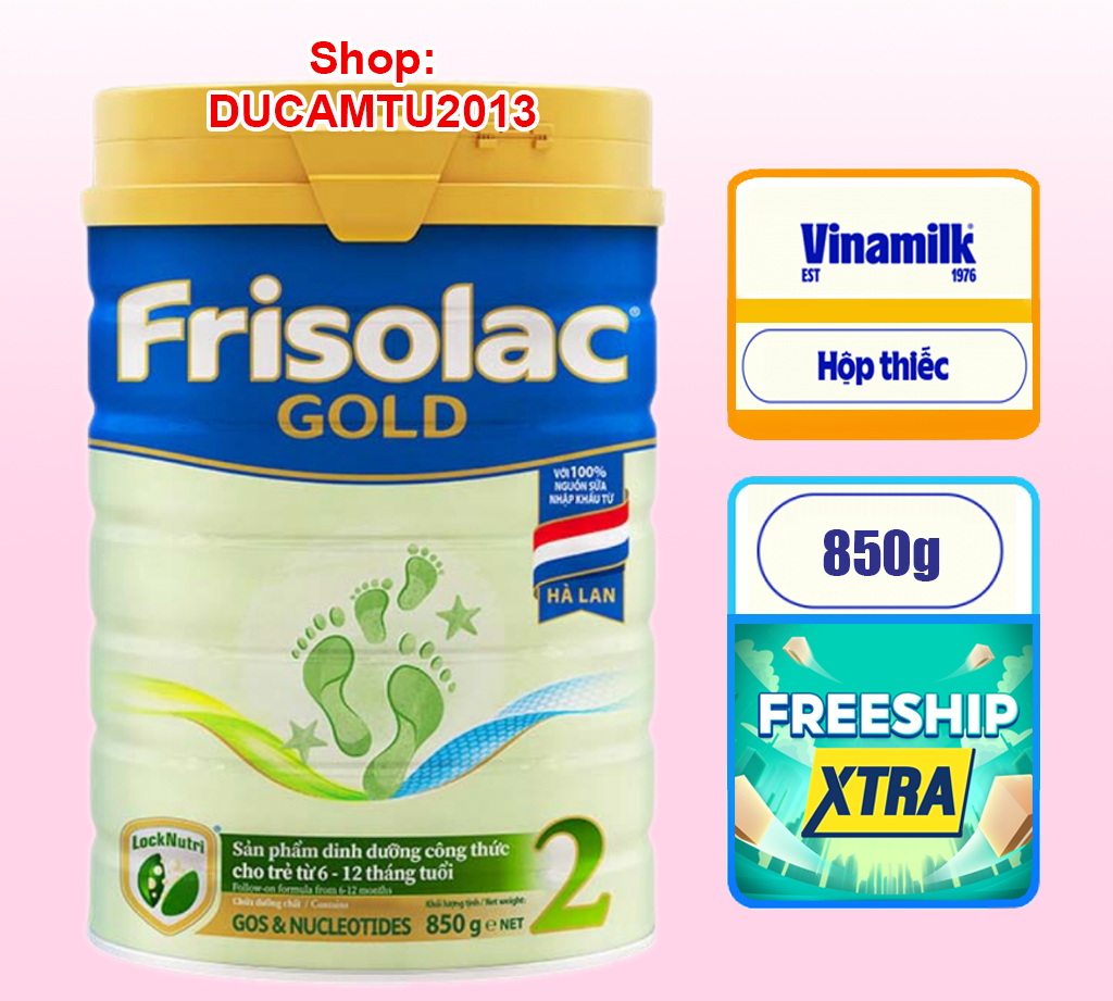 Sữa bột Frisolac Gold 2 850g HSD 8-2025