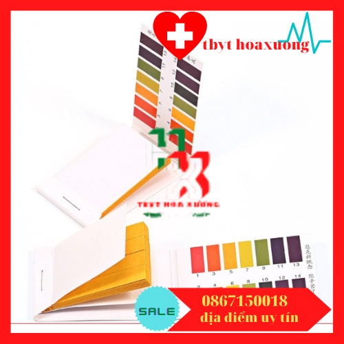 [1 Hộp 20 Tệp ] Giấy Quỳ Tím Thử Độ pH Thang Đo Từ 1 Đến 14