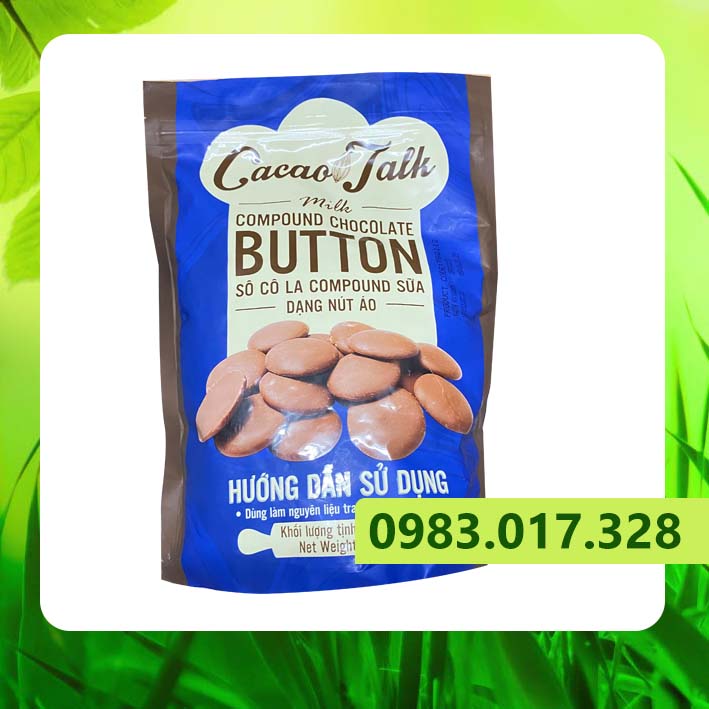 Sô Cô La Compound Sữa Dạng Nút Áo Cacao Talk 1kg