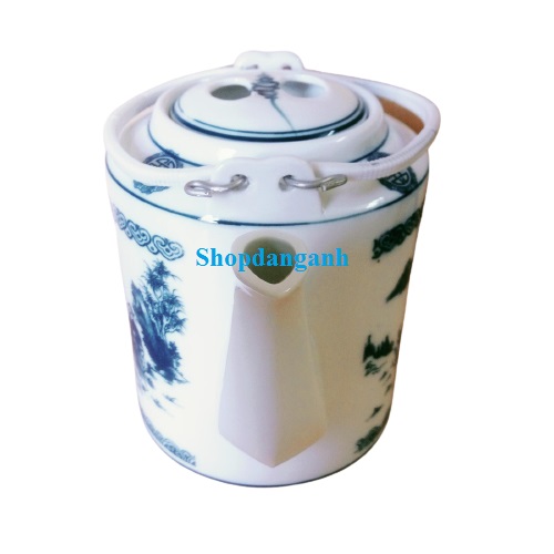 Ấm tích Bát Tràng hãm chè xanh, loại 2 LÍT
