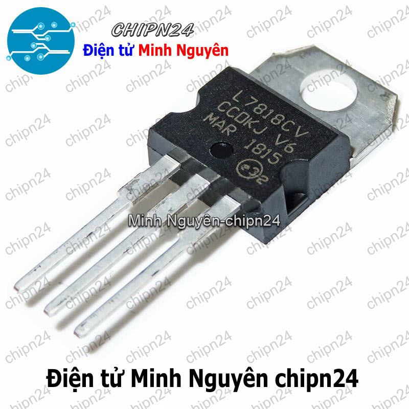 [3 con] (DIP) IC L7818CV TO-220 (IC Nguồn 18V) - HH002989