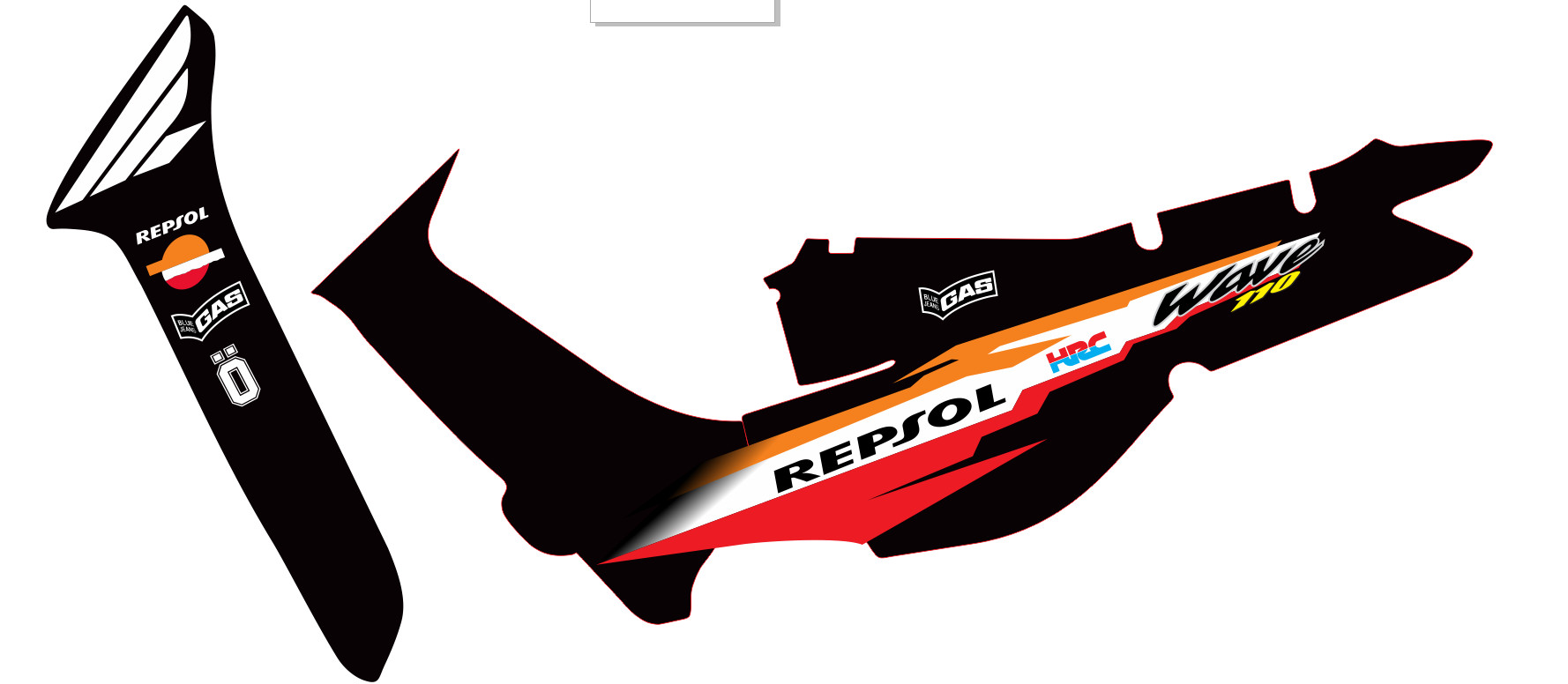 Tem xe wave nhỏ repsol