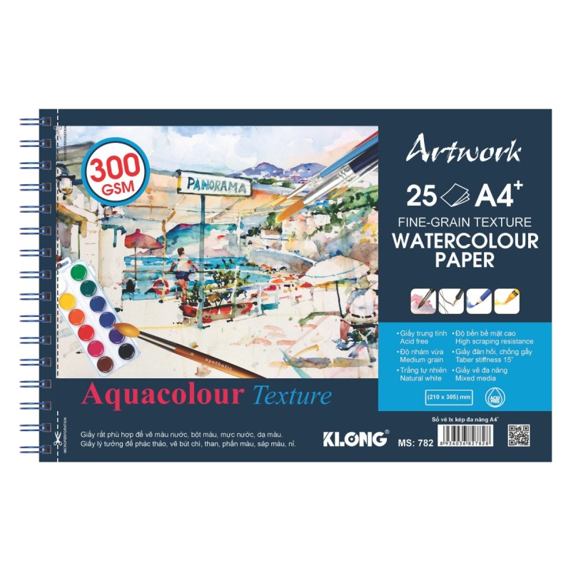 Vở vẽ màu nước A4 300g/m2