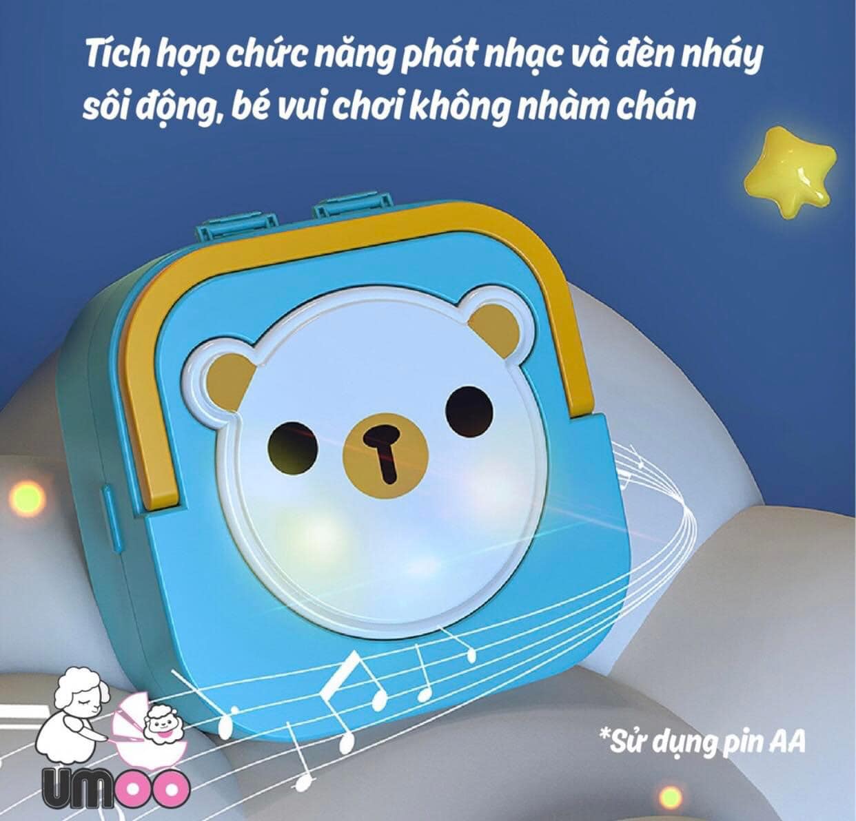 Hộp xúc xắc đèn nhạc Umoo