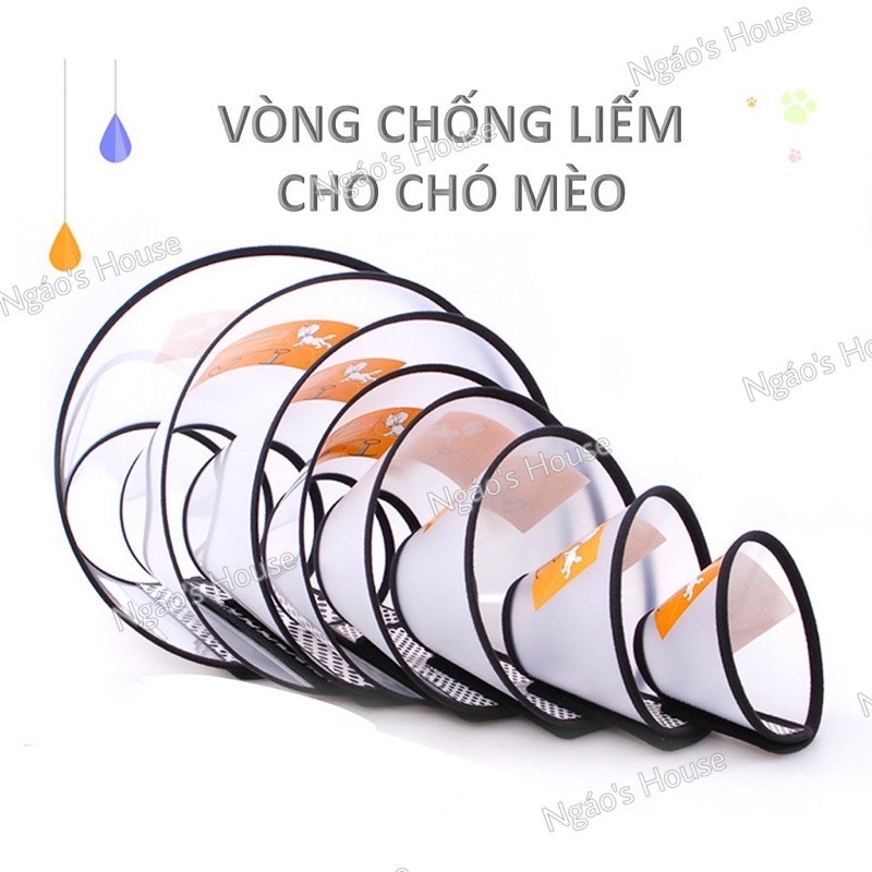 Vòng chống liếm dành cho chó mèo, thú cưng