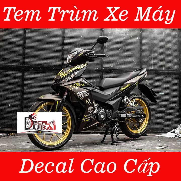 Tem trùm Dán Xe winner Đen Vàng Mẫu Mới