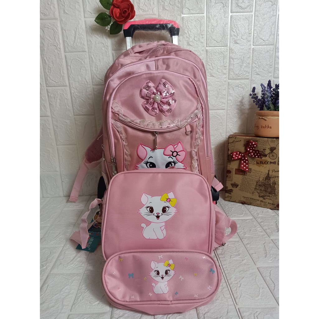 BALO KÉO HỌC SINH HELLOKITTY, CẶP HỌC SINH CHO BÉ GÁI