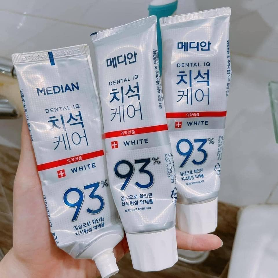 [SĂN DEAL]Kem đánh răng Median trắng 93% new 120g